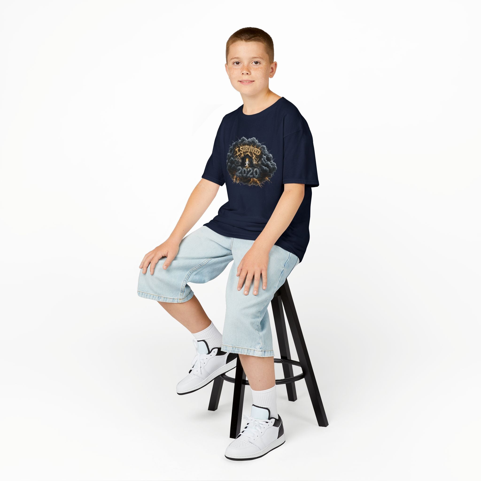 I Survived 2020 — Director's Cut Original Design Teaser Tee | Season 1 Premiere Drop Kids Heavy Cotton™ Tee