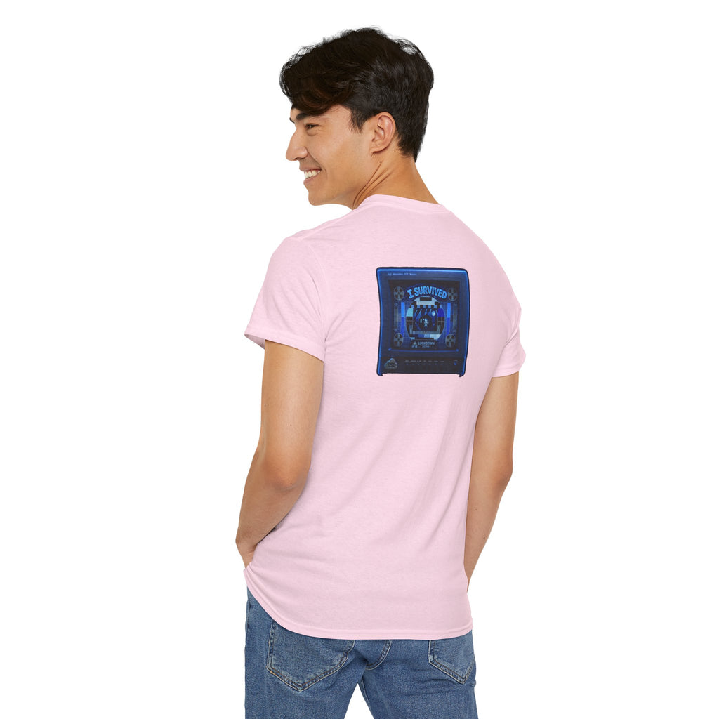 I Survived 2020 — "Please Stand By" Test Pattern Tee Lockdown Surveillance Edition Summer Exclusive Unisex Heavy Cotton Tee