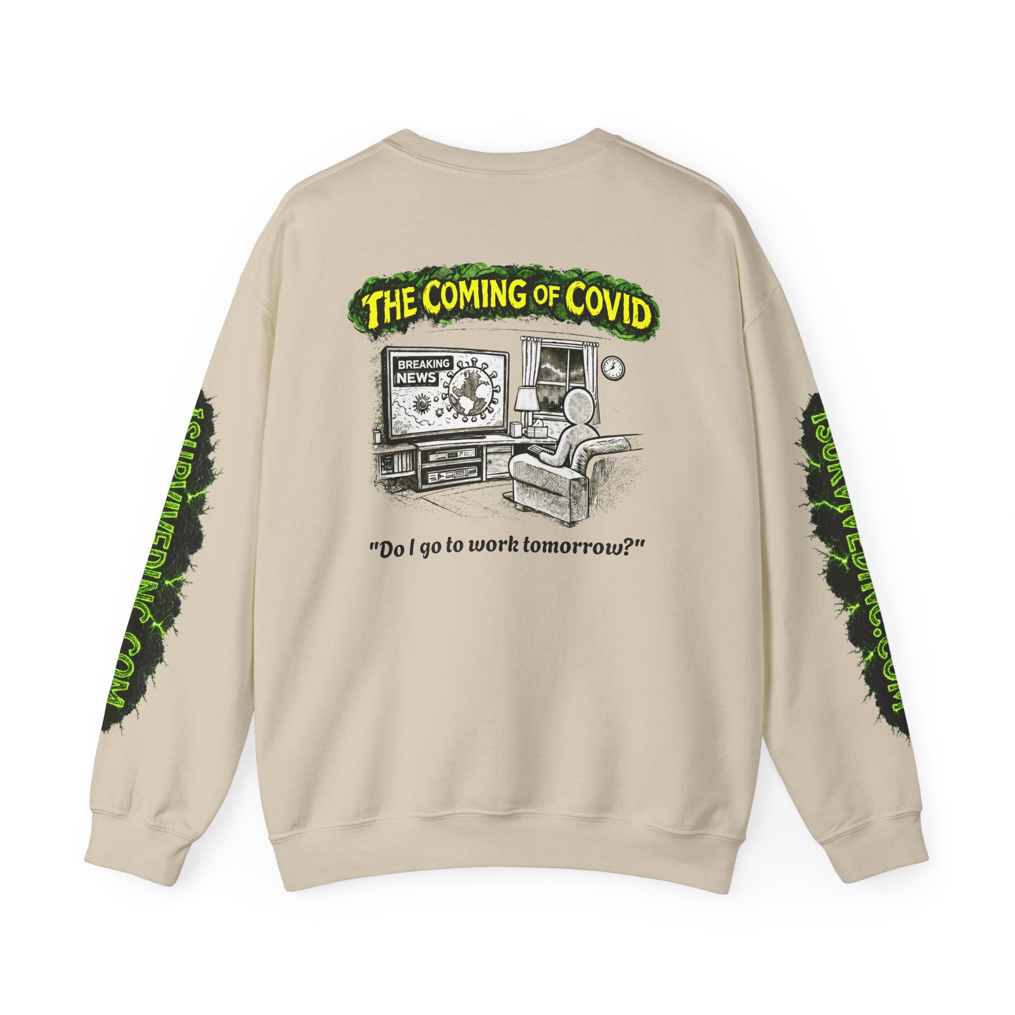 I Survived 2020 — PANDEMIC S1:E2: "The Coming of COVID" Unisex Heavy Blend™ Crewneck Sweatshirt