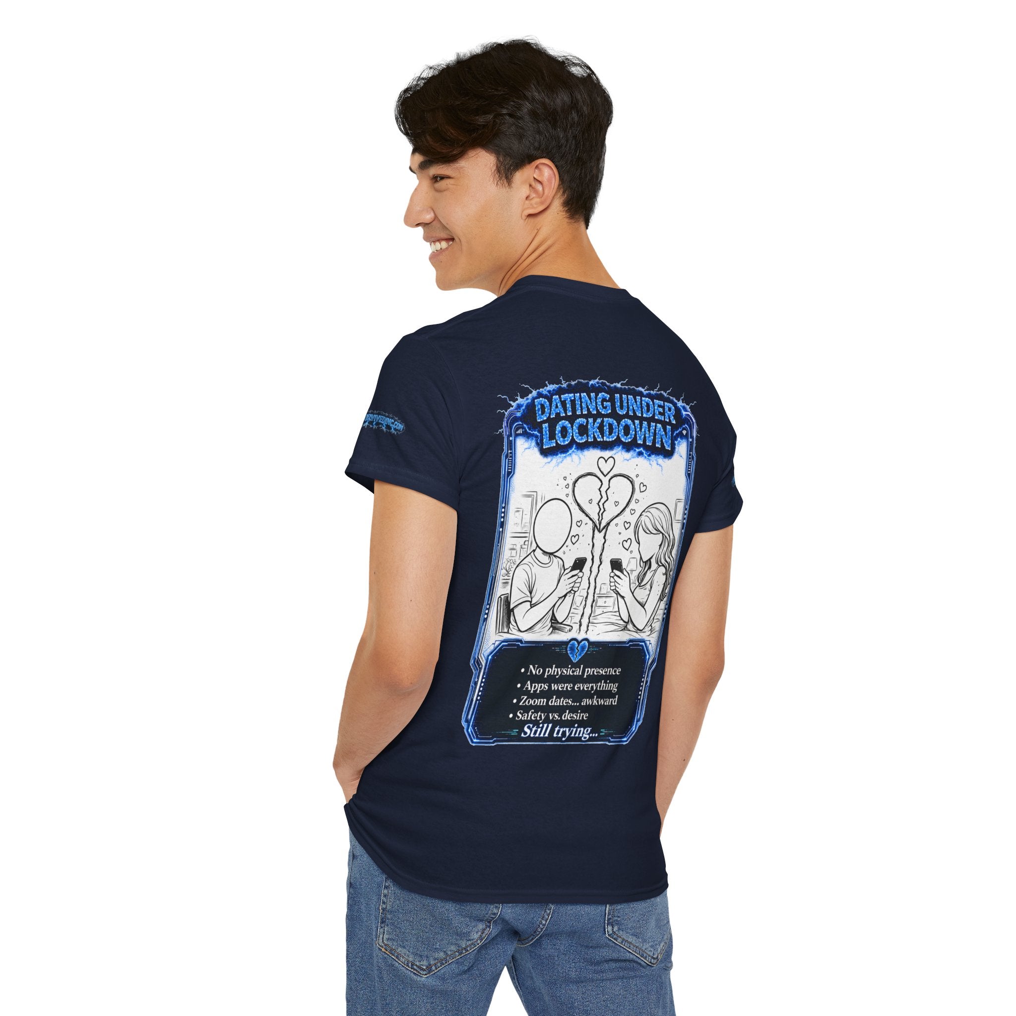 I Survived 2020 — LOCKDOWN S3:E2: Special Edition "Dating Under Lockdown" Unisex Heavy Cotton Tee