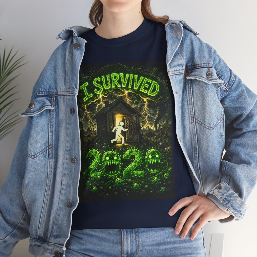I Survived 2020 — S1:E1 "COVID-19: The Coronavirus" | Pandemic Edition Unisex Heavy Cotton Tee