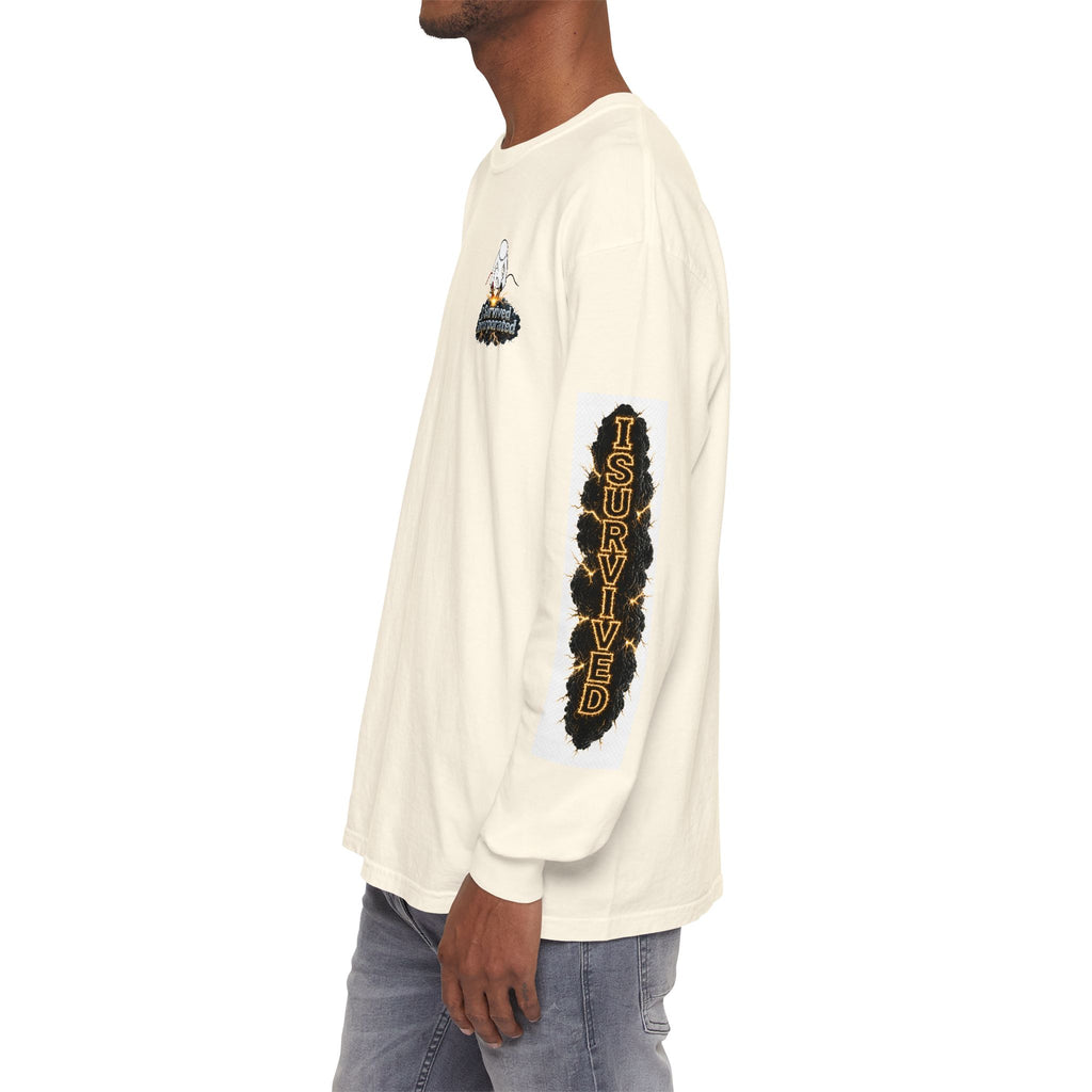 I Survived 2020 — "Please Stand By" Test Pattern Tee Special Edition Summer Premier Unisex Garment-Dyed Long Sleeve T-Shirt