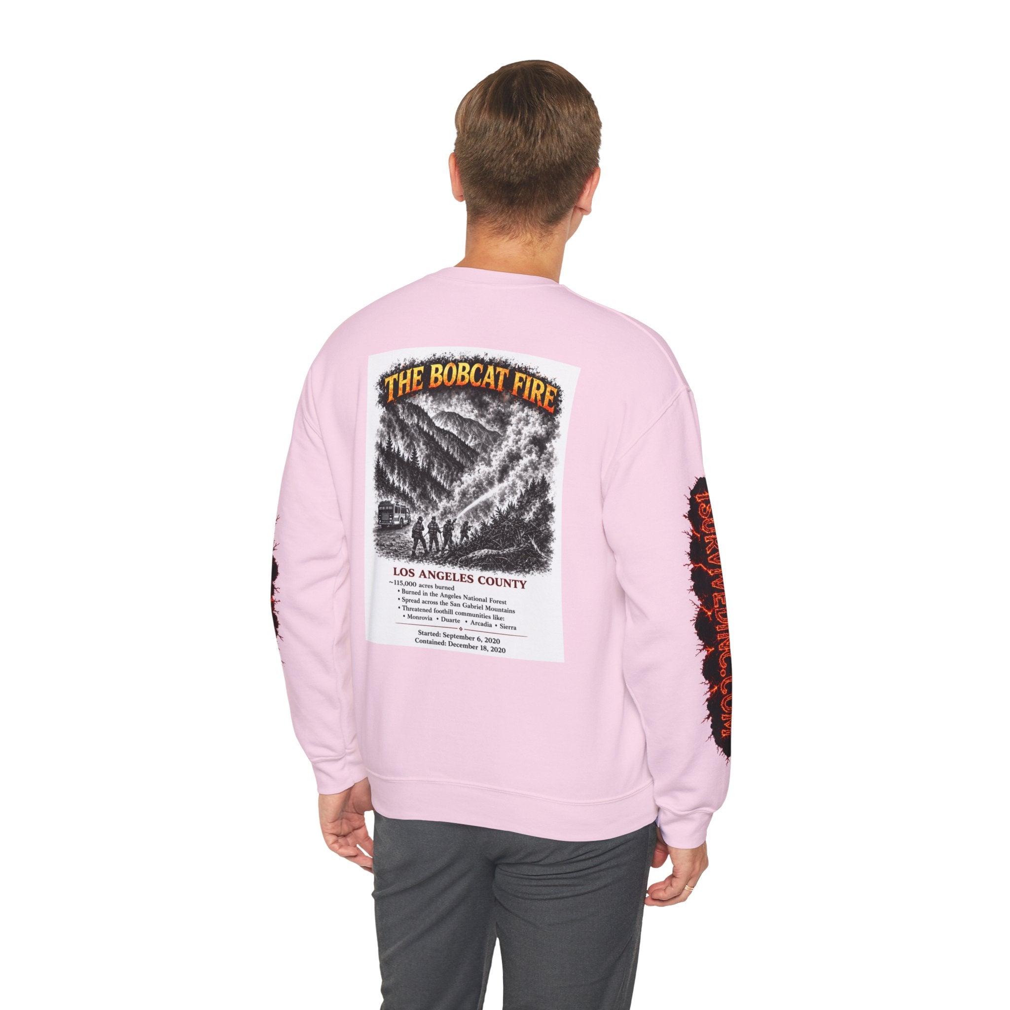 I Survived 2020 — S2:E2 "The Bobcat Fire" | Wildfire Edition Memorial Unisex Heavy Blend™ Crewneck Sweatshirt