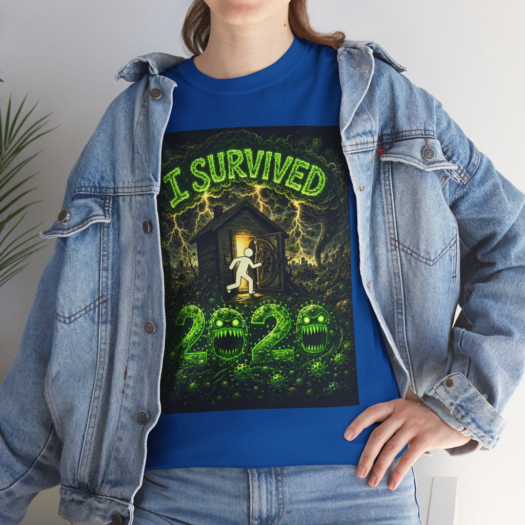 I Survived 2020 — S1:E1 "COVID-19: The Coronavirus" | Pandemic Edition Unisex Heavy Cotton Tee