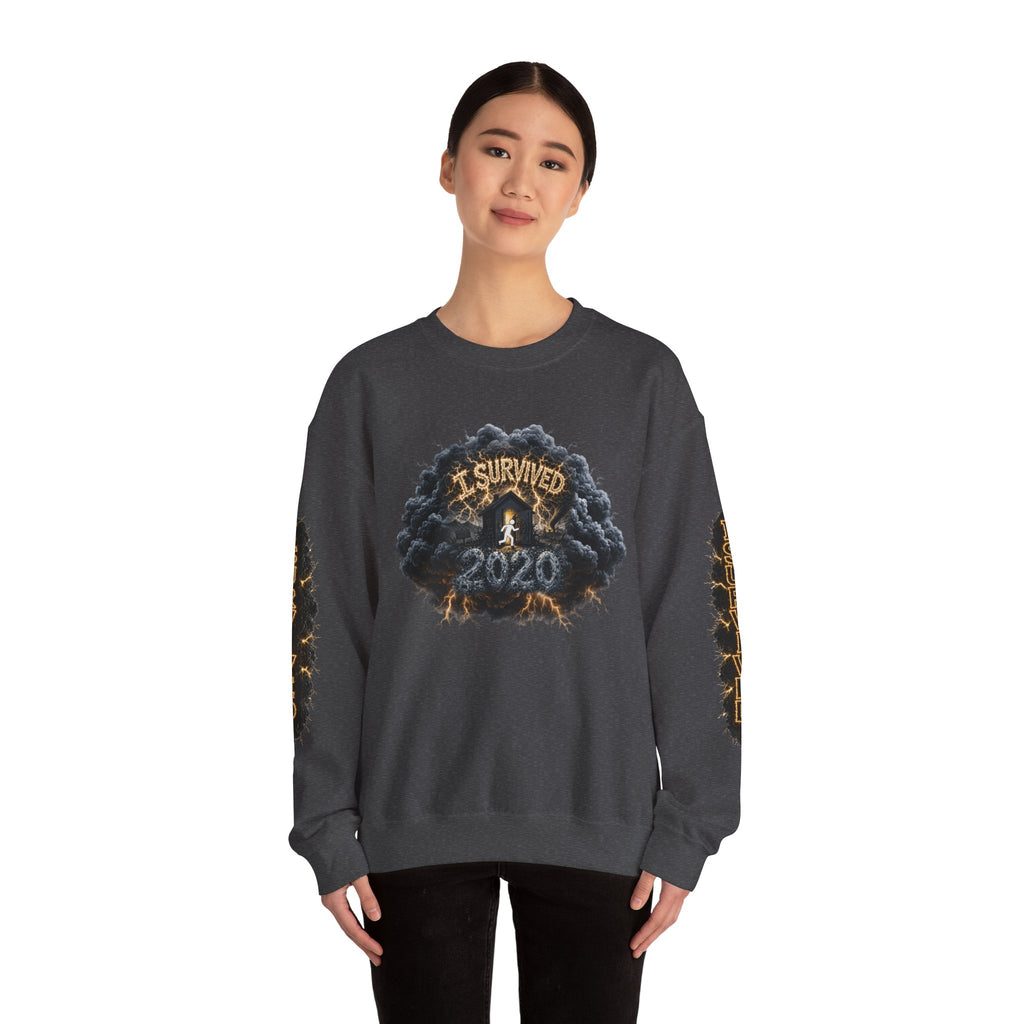 I Survived 2020 — Director's Cut Original Design Teaser Tee | Season 1 Premiere Drop Unisex Heavy Blend™ Crewneck Sweatshirt (SPECIAL EDITION)