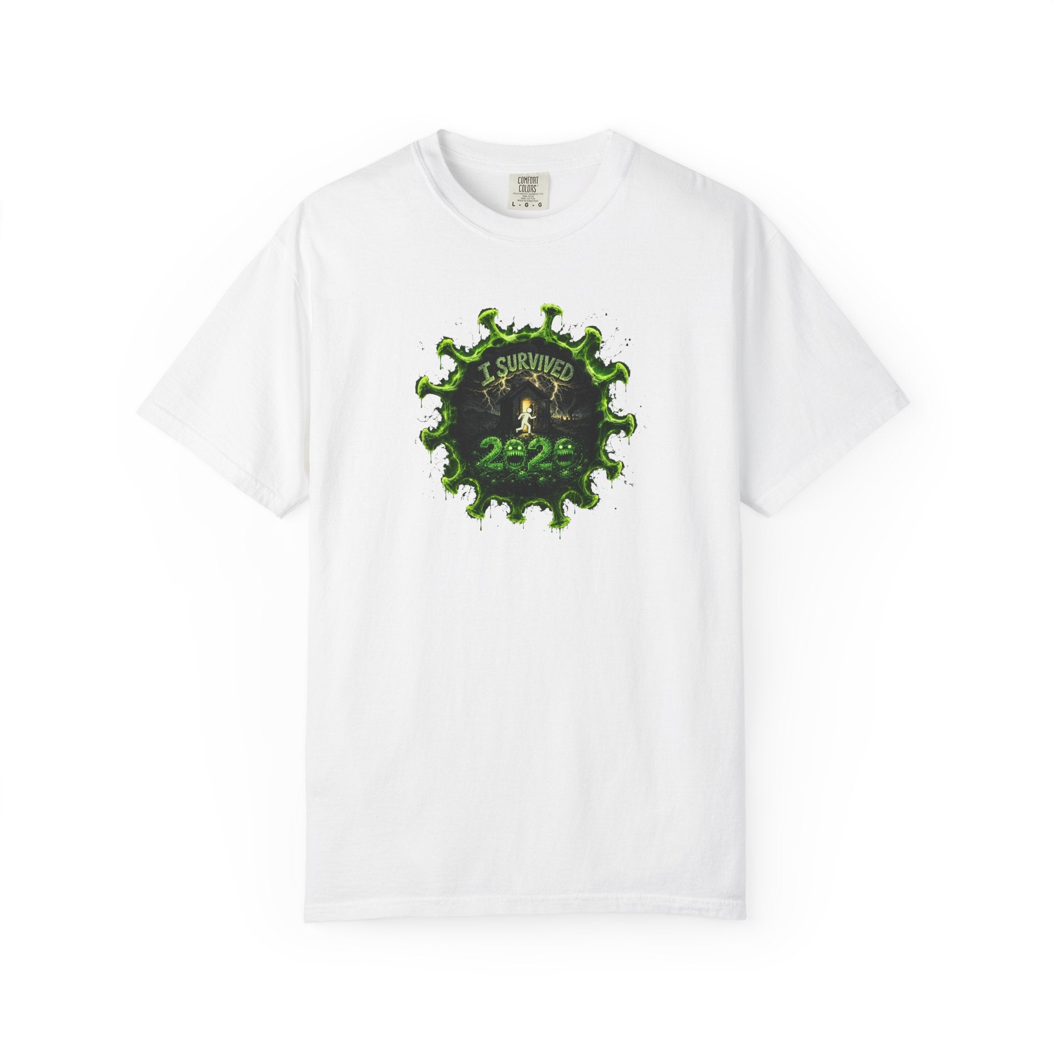 I Survived 2020 — PANDEMIC S1:E3: Director's Cut "The Jab!" Unisex Garment-Dyed T-shirt