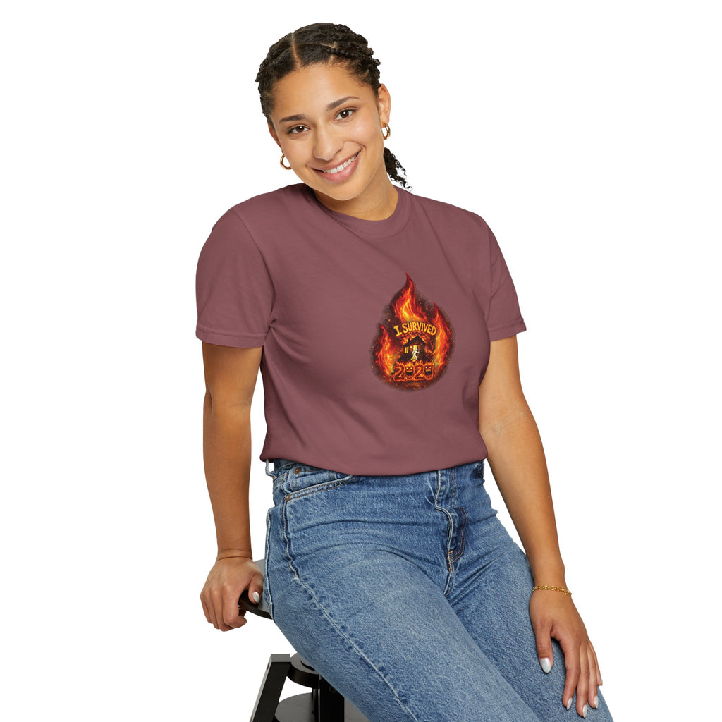 I Survived 2020 — WILDFIRES S2:E4: Director's Cut "Western U.S. Wildfire Season" Memorial Unisex Garment-Dyed T-shirt
