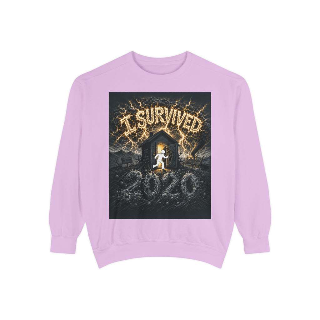 I Survived 2020 — Original PILOT Design Unisex Garment-Dyed Sweatshirt