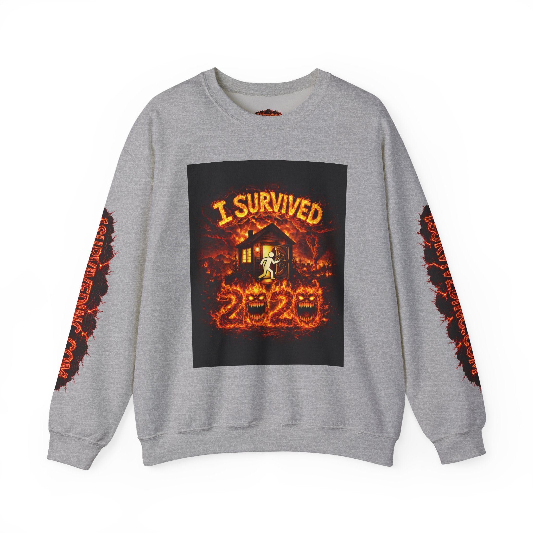 I Survived 2020 — S2:E1 "Berry Creek" | Wildfire Edition Memorial Unisex Heavy Blend™ Crewneck Sweatshirt
