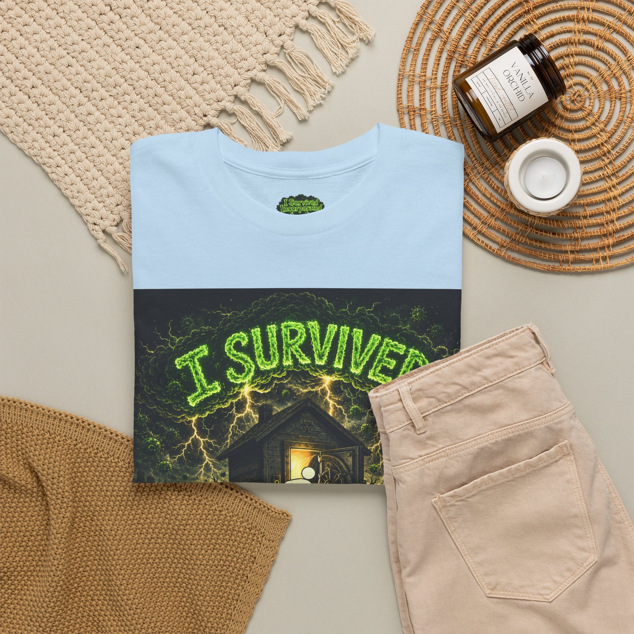 I Survived 2020 — PANDEMIC S1:E4: Special Edition "Mask Madness" Unisex Heavy Cotton Tee