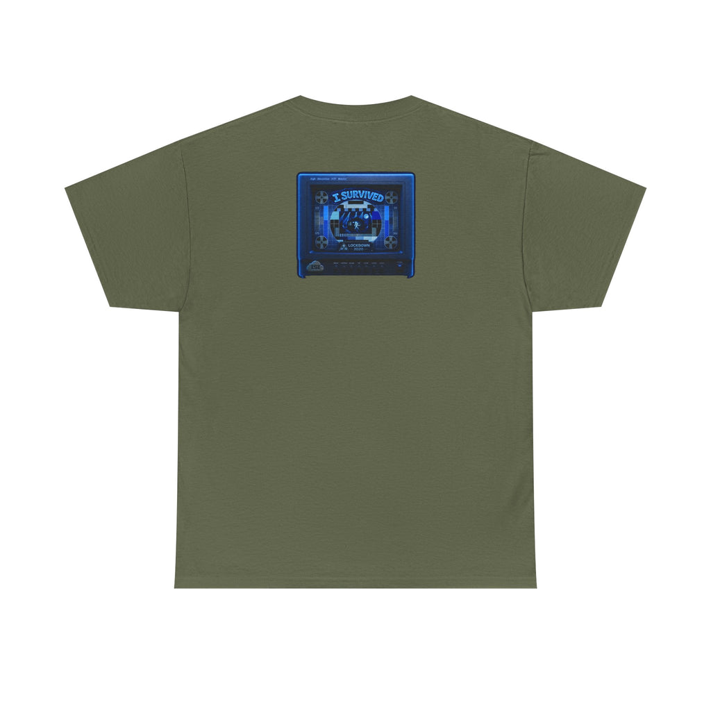 I Survived 2020 — "Please Stand By" Test Pattern Tee Lockdown Surveillance Edition Summer Exclusive Unisex Heavy Cotton Tee