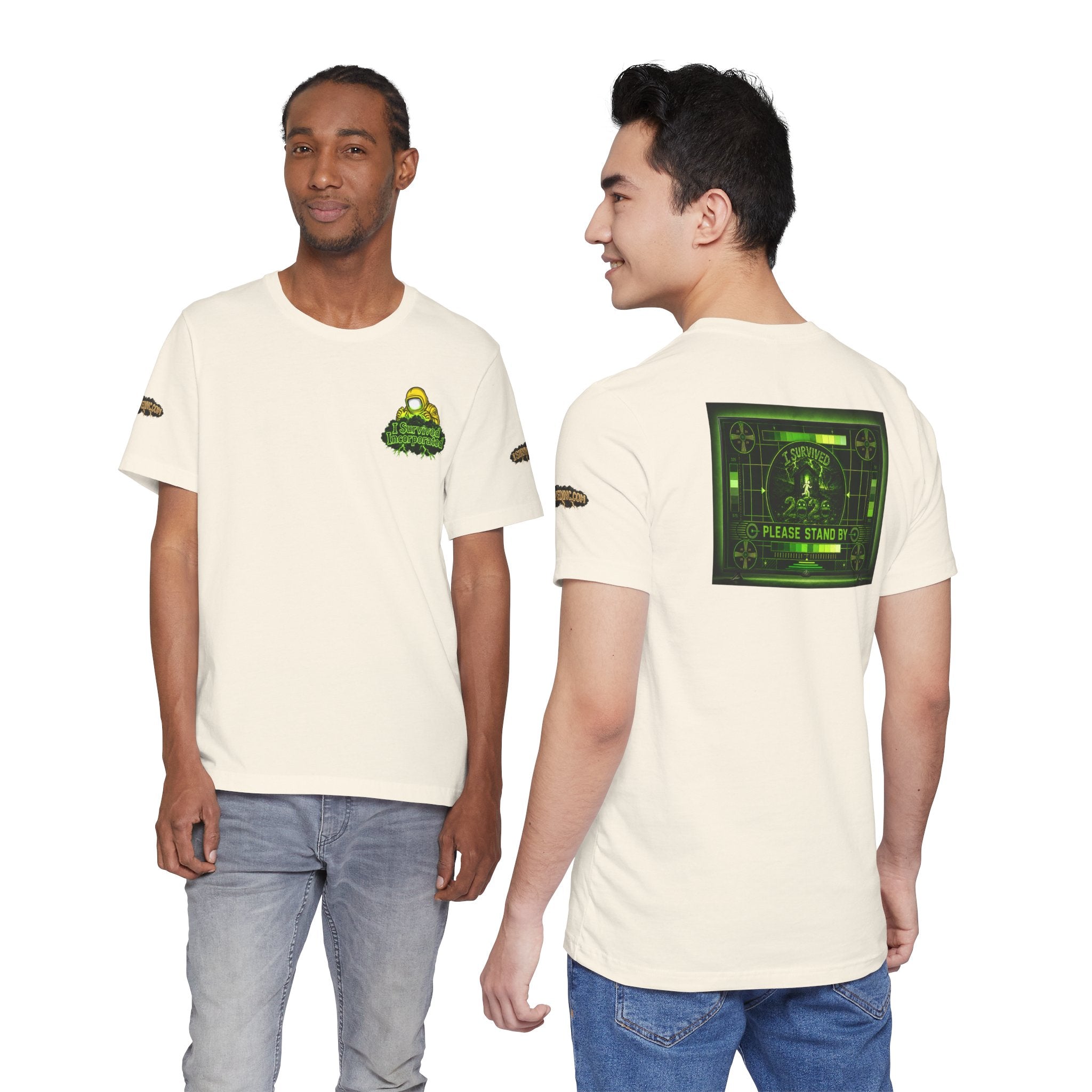 I Survived 2020 — "Please Stand By" Test Pattern Toxic Signal Tee Special Edition Summer Premiere Unisex Jersey Short Sleeve Tee