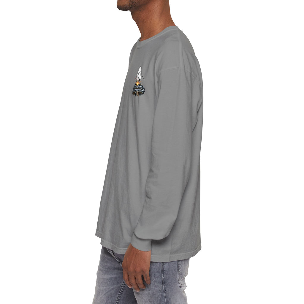 I Survived 2020 — "Please Stand By" Test Pattern Tee Summer Premier Unisex Garment-Dyed Long Sleeve T-Shirt