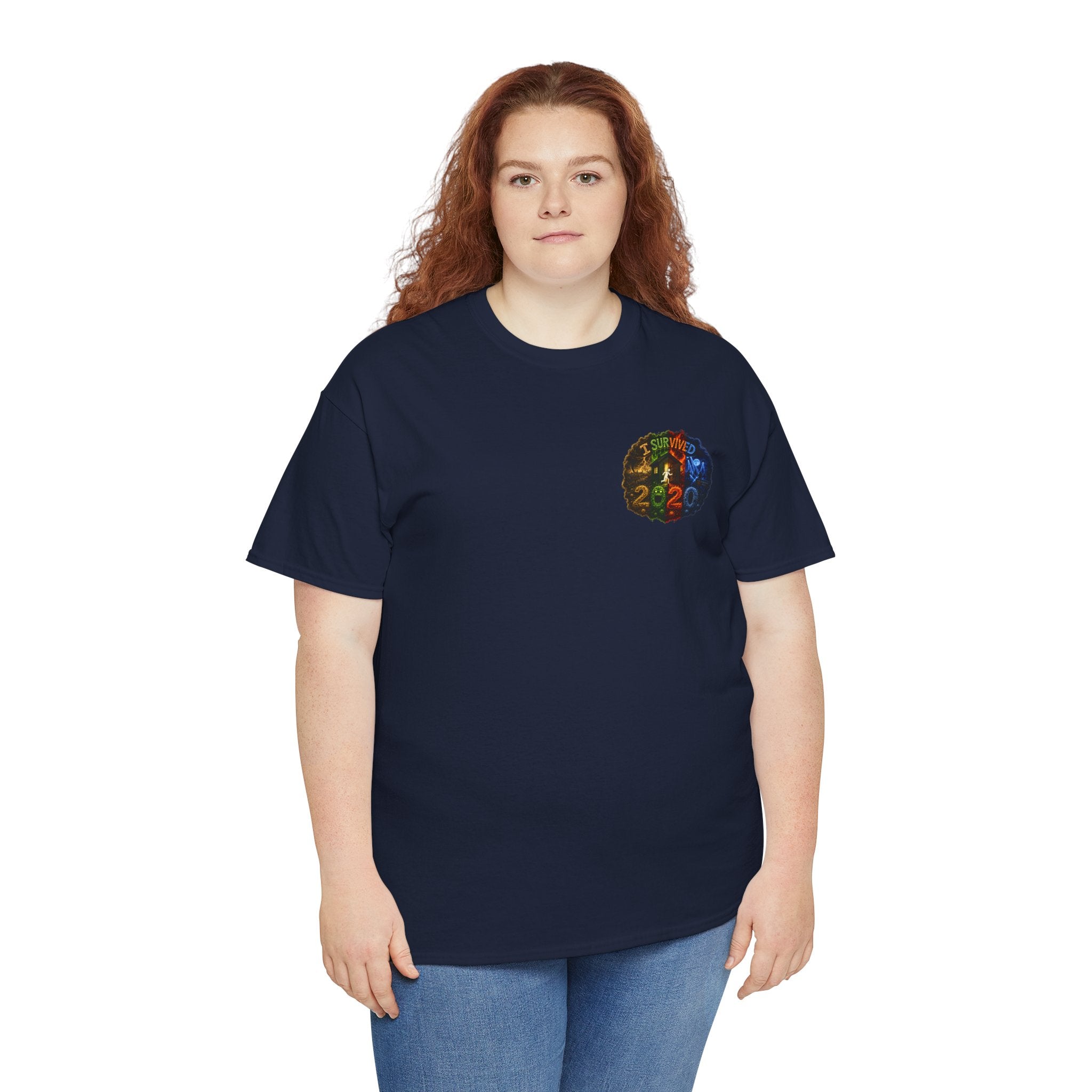 I Survived 2020 — "No Signal" Test Pattern Tee Alien Broadcast Finale Summer Premiere Unisex Heavy Cotton Tee