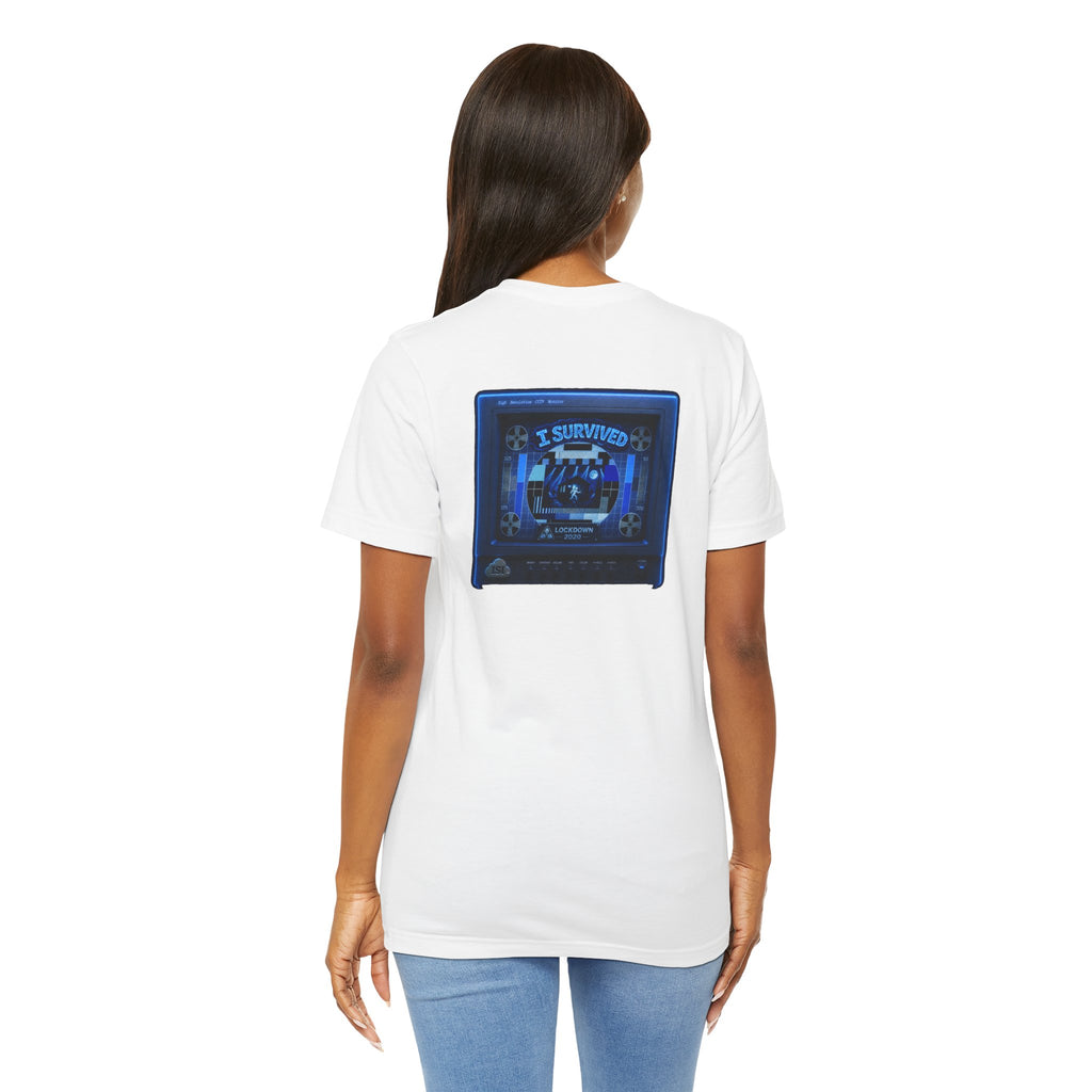 I Survived 2020 — "Please Stand By" Test Pattern Tee Lockdown Summer Exclusive Unisex Jersey Short Sleeve Tee
