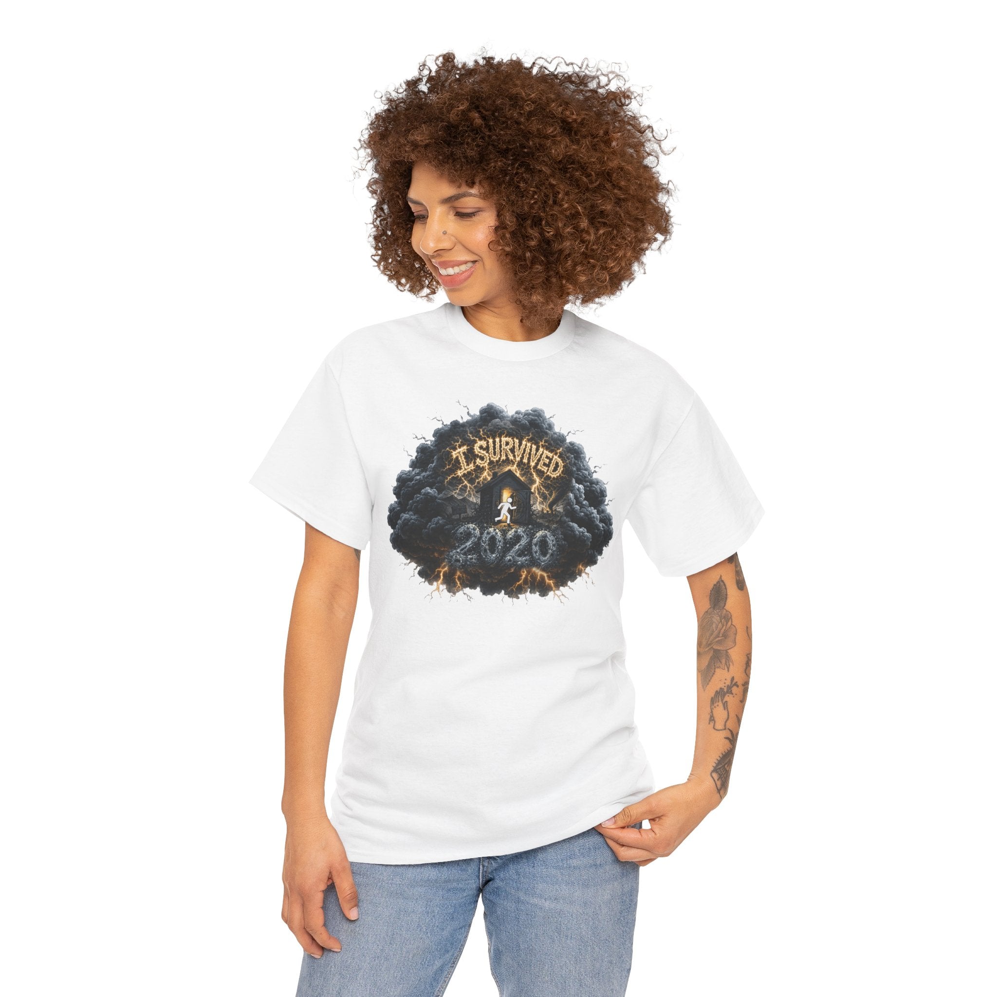 I Survived 2020 — Director's Cut Original Design Teaser Tee | Season 1 Premiere Drop Unisex Heavy Cotton Tee