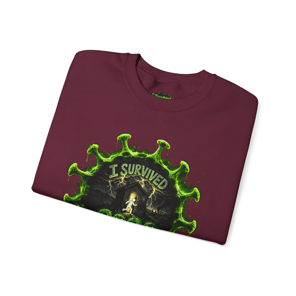 I Survived 2020 — Director's Cut S1:E3 "The Jab!" | Pandemic Edition Unisex Heavy Blend™ Crewneck Sweatshirt
