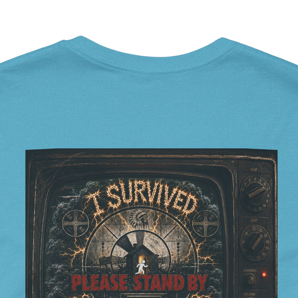I Survived 2020 — "Please Stand By" Test Pattern Tee Summer Premier Unisex Jersey Short Sleeve Tee