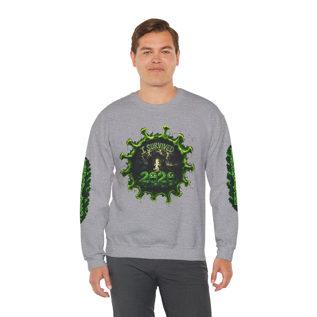 I Survived 2020 — Director's Cut S1:E1 "COVID-19: The Coronavirus" | Pandemic Edition Unisex Heavy Blend™ Crewneck Sweatshirt
