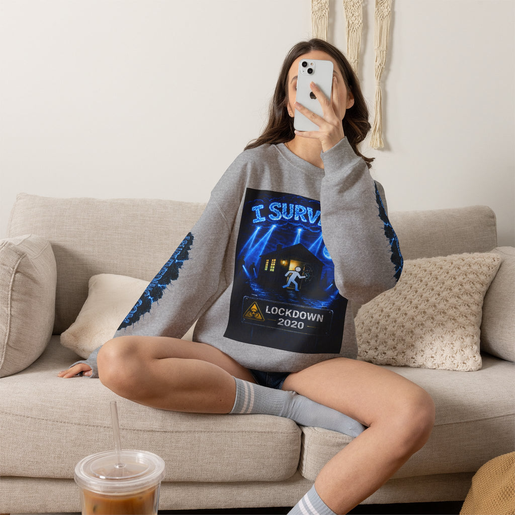 I Survived 2020 — LOCKDOWN S3:E4: "Working From Home" Unisex Heavy Blend™ Crewneck Sweatshirt