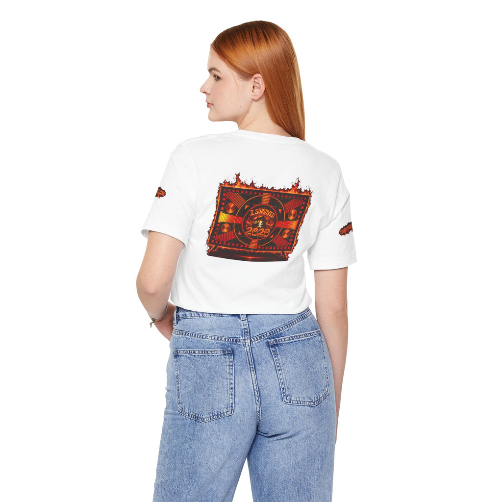 I Survived 2020 — "Please Stand By" Test Pattern Tee Wildfire Signal Special Edition Summer Premiere Unisex Jersey Short Sleeve Tee