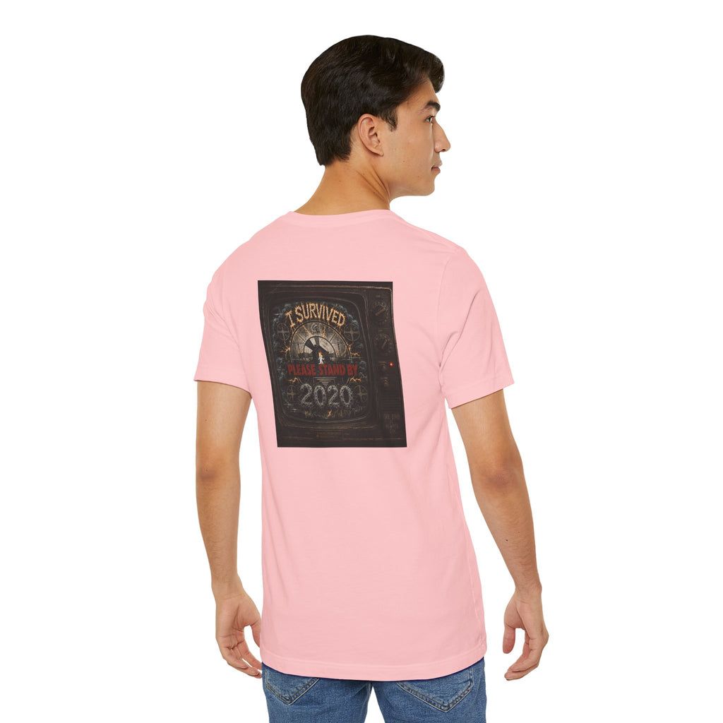 I Survived 2020 — "Please Stand By" Test Pattern Tee Summer Premier Unisex Jersey Short Sleeve Tee
