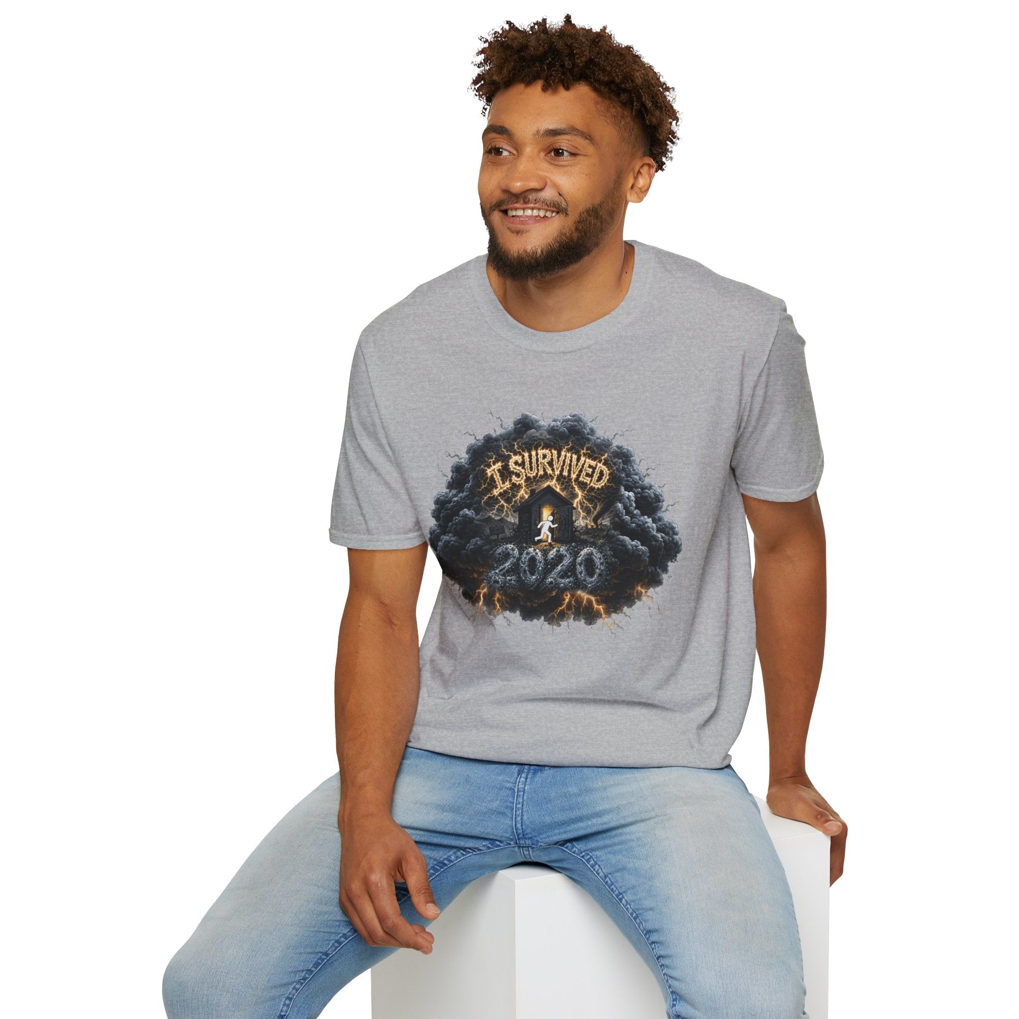 I Survived 2020 — Director's Cut Original Design Teaser Tee | Season 1 Premiere Drop Unisex Softstyle T-Shirt