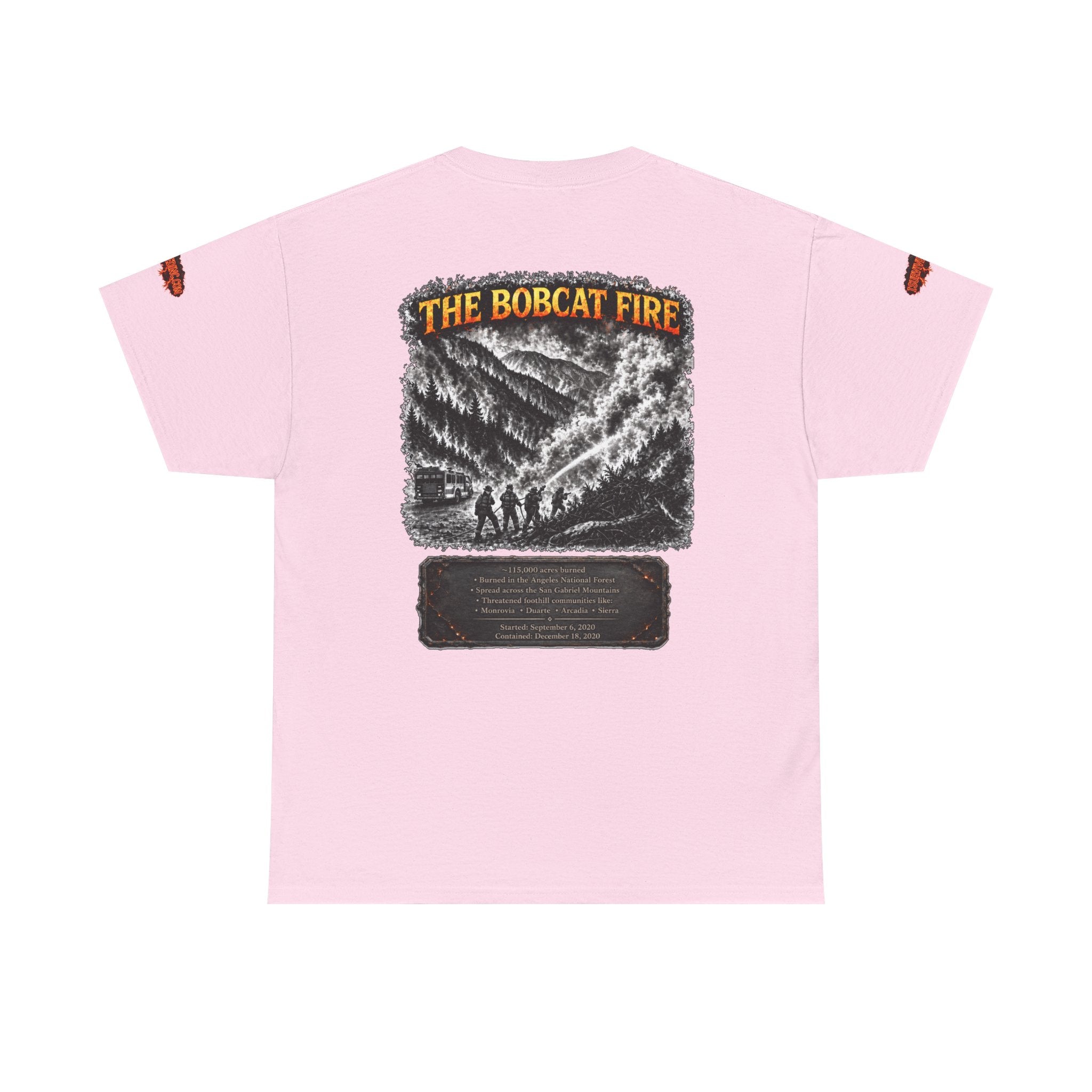 I Survived 2020 — WILDFIRES S2:E2: Director's Cut Special Edition "The Bobcat Fire" Memorial Unisex Heavy Cotton Tee
