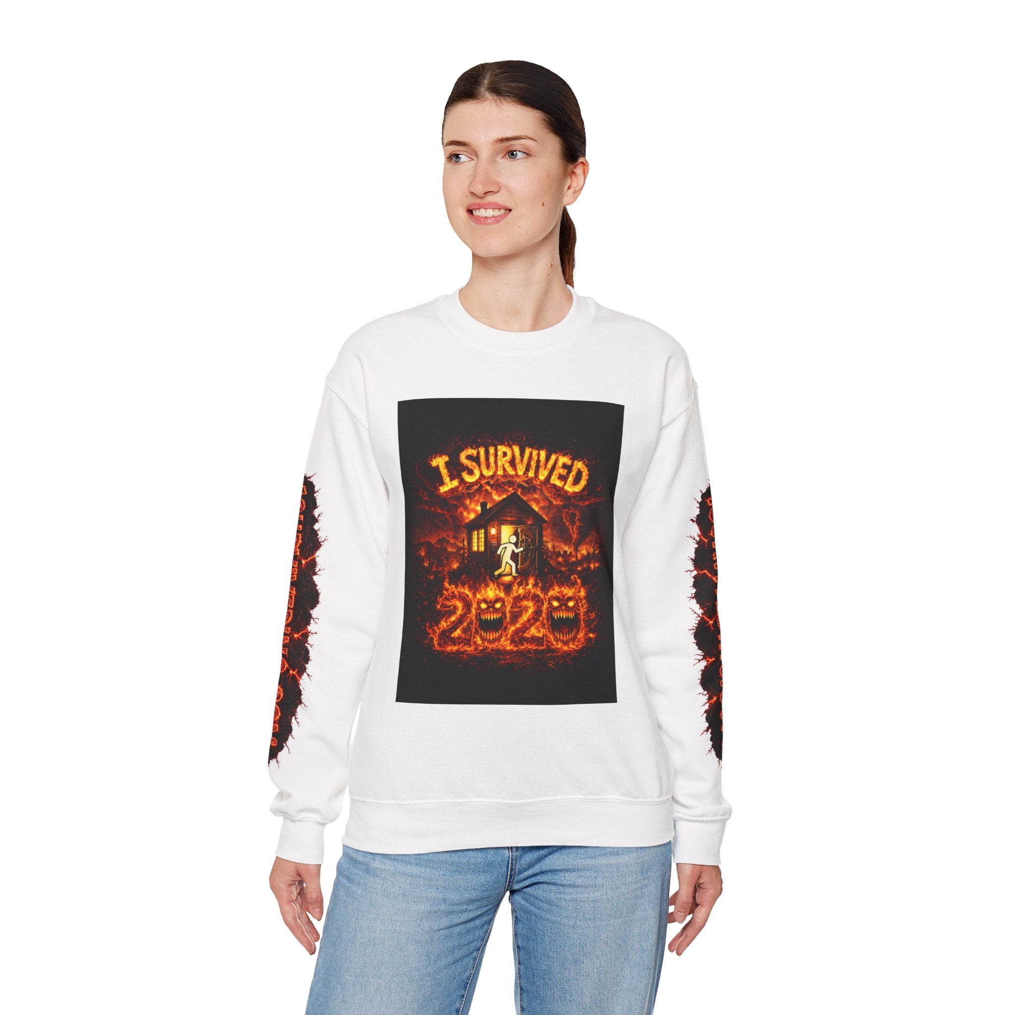 I Survived 2020 — WILDFIRES S2:E1: "Berry Creek" Memorial Unisex Heavy Blend™ Crewneck Sweatshirt