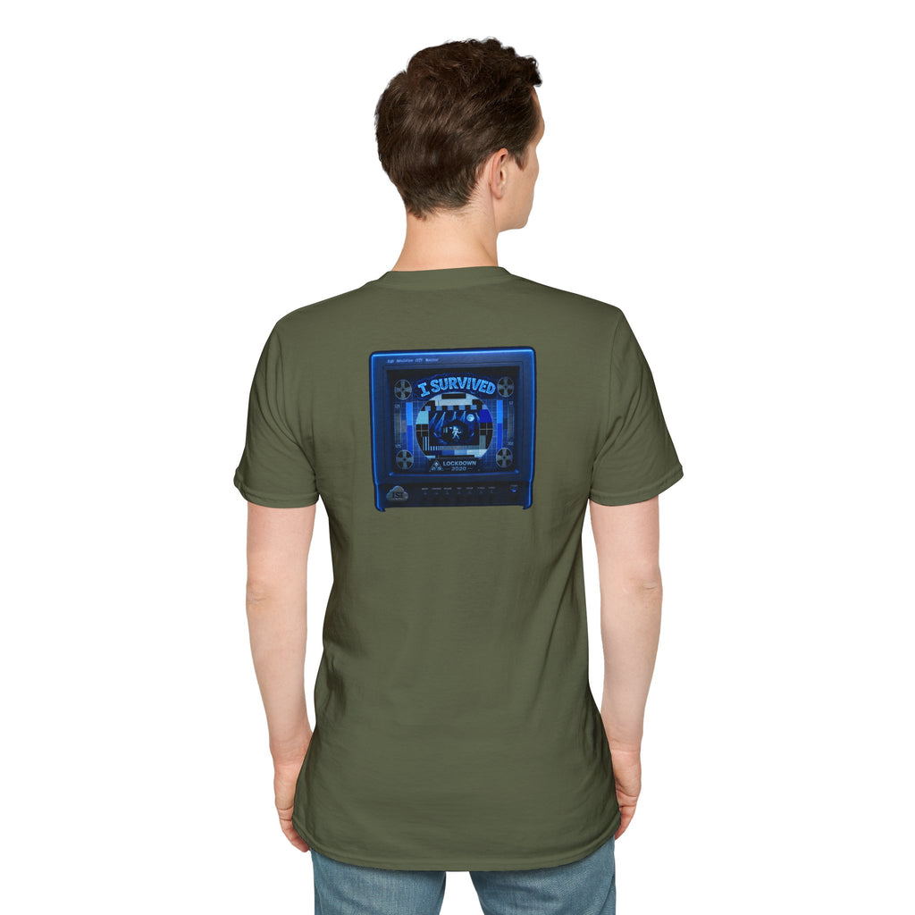 I Survived 2020 — "Please Stand By" Test Pattern Tee Lockdown Edition Summer Exclusive Unisex Softstyle T-Shirt
