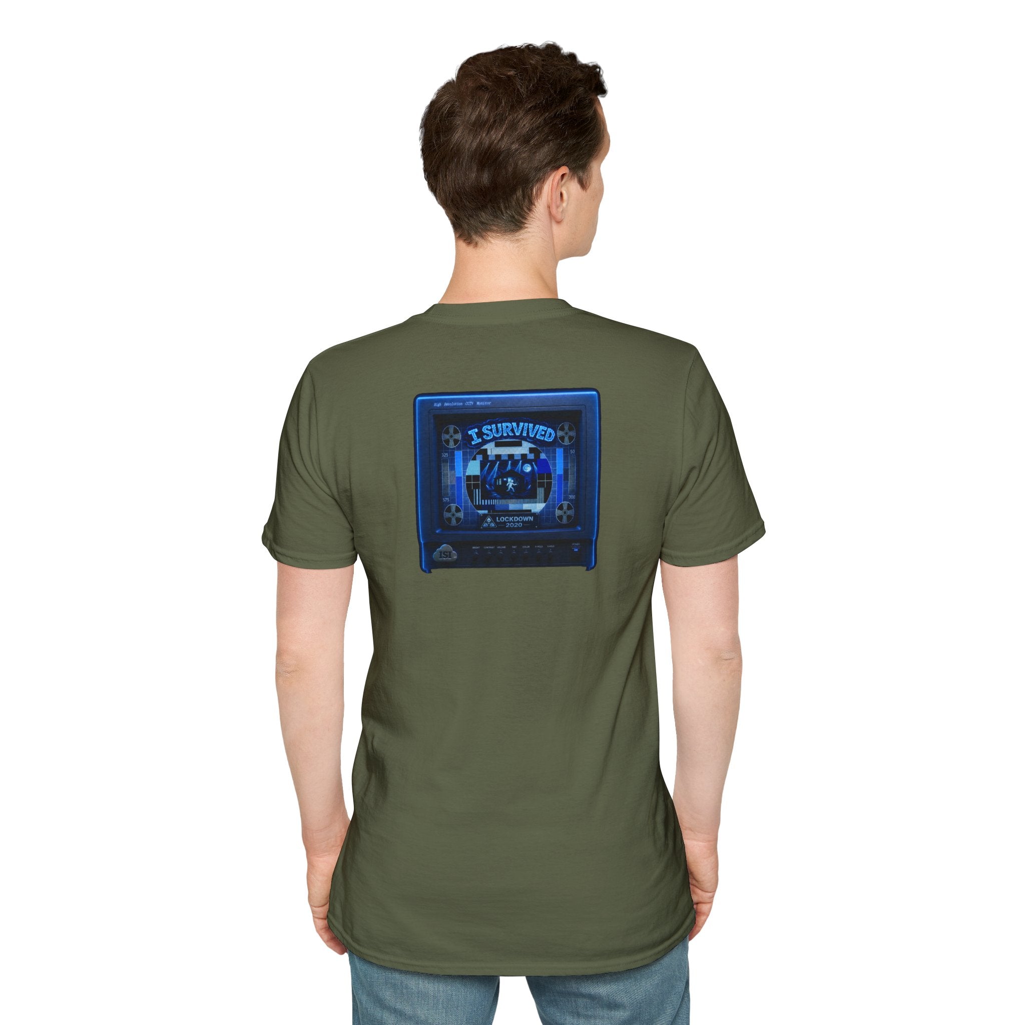 I Survived 2020 — "Please Stand By" Test Pattern Tee Lockdown Edition Summer Exclusive Unisex Softstyle T-Shirt