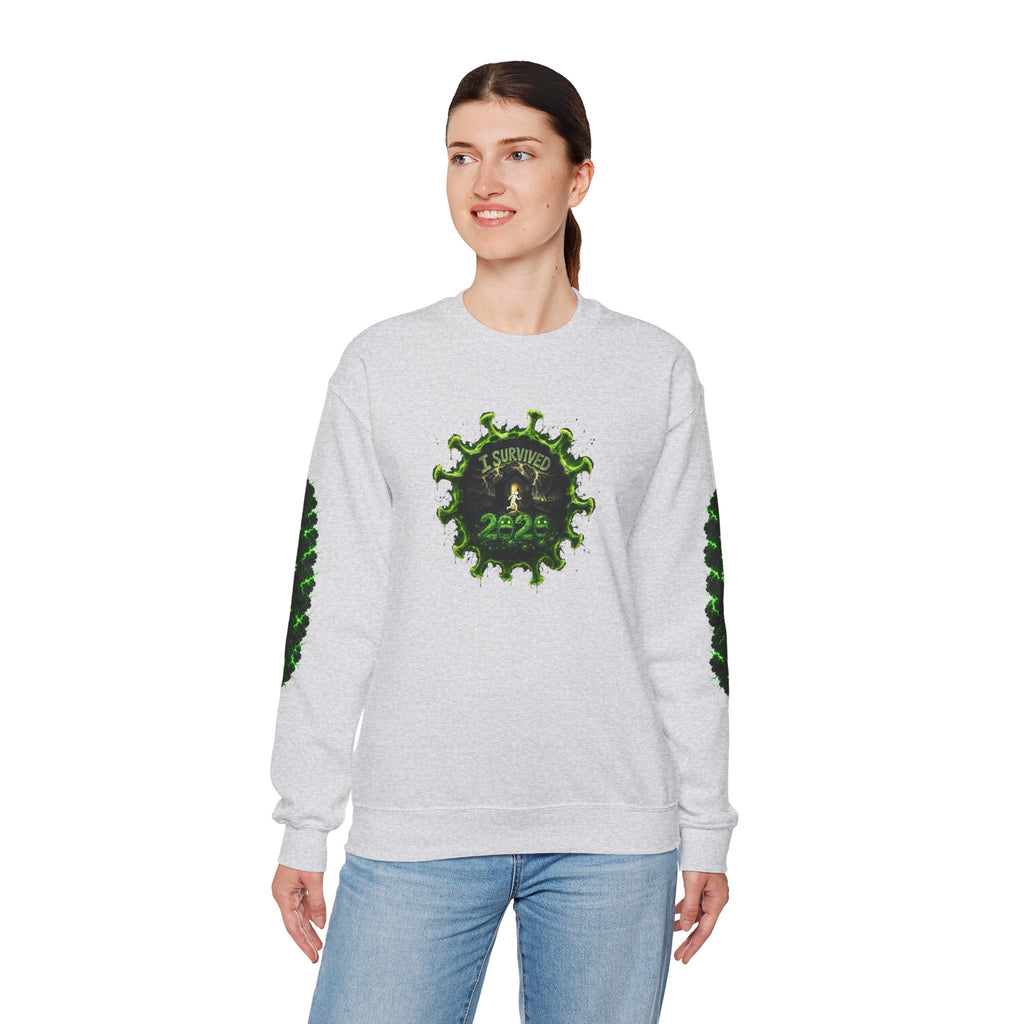 I Survived 2020 — PANDEMIC S1:E4: Director's Cut "Mask Madness" Unisex Heavy Blend™ Crewneck Sweatshirt