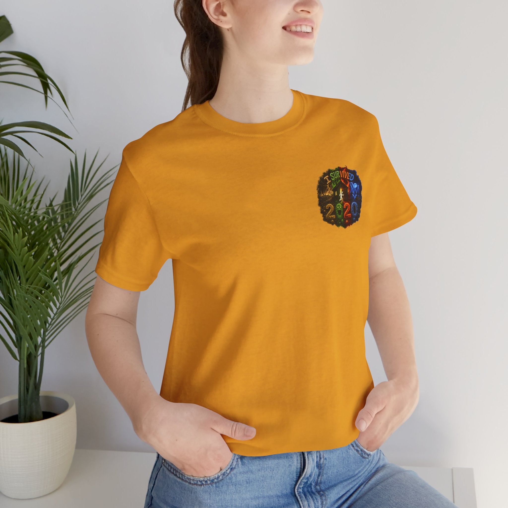 I Survived 2020 — "No Signal" Test Pattern Tee Alien Broadcast Finale Summer Premiere Unisex Jersey Short Sleeve Tee