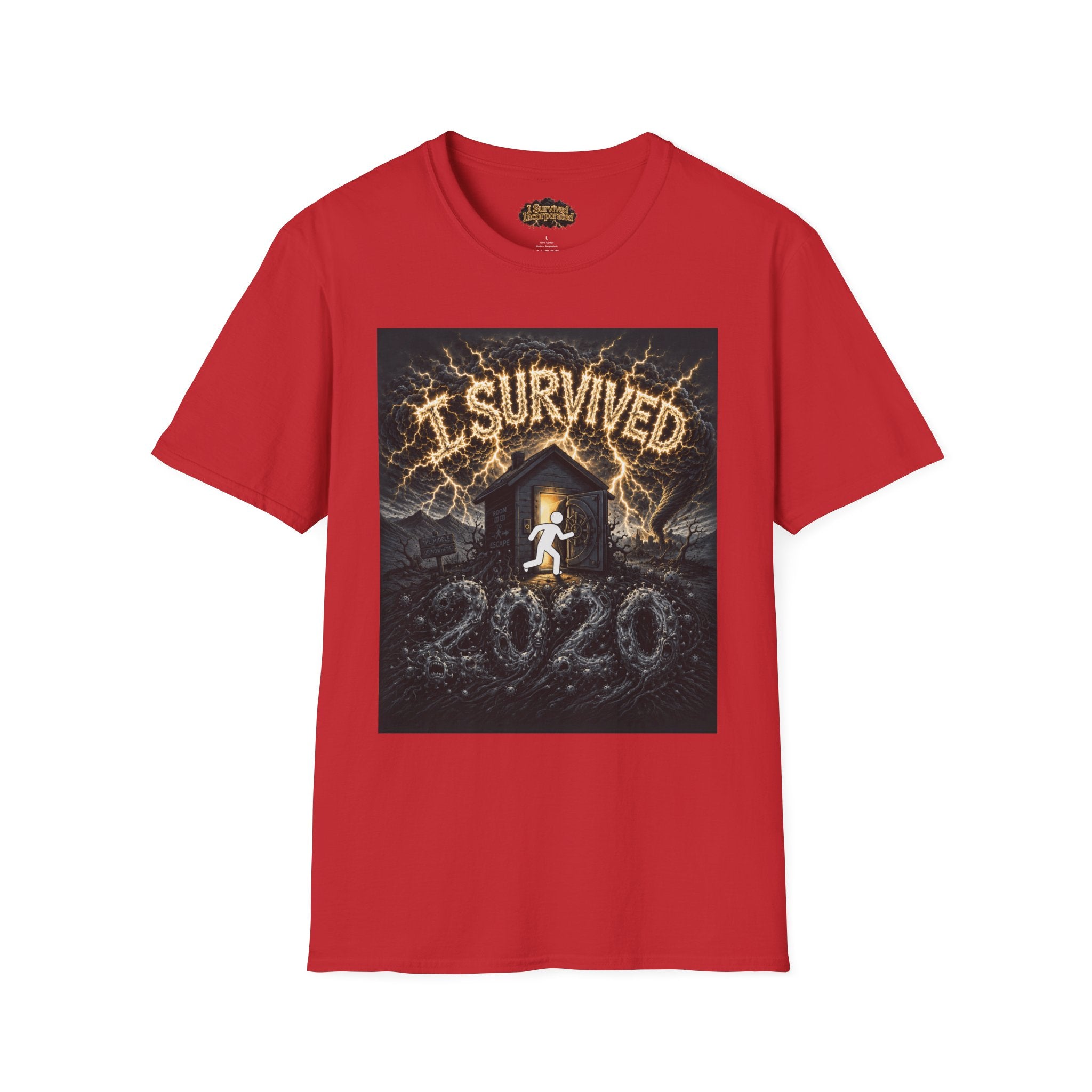 I Survived 2020 — Original Design Teaser Tee | Season 1 Premiere Drop Unisex Softstyle T-Shirt