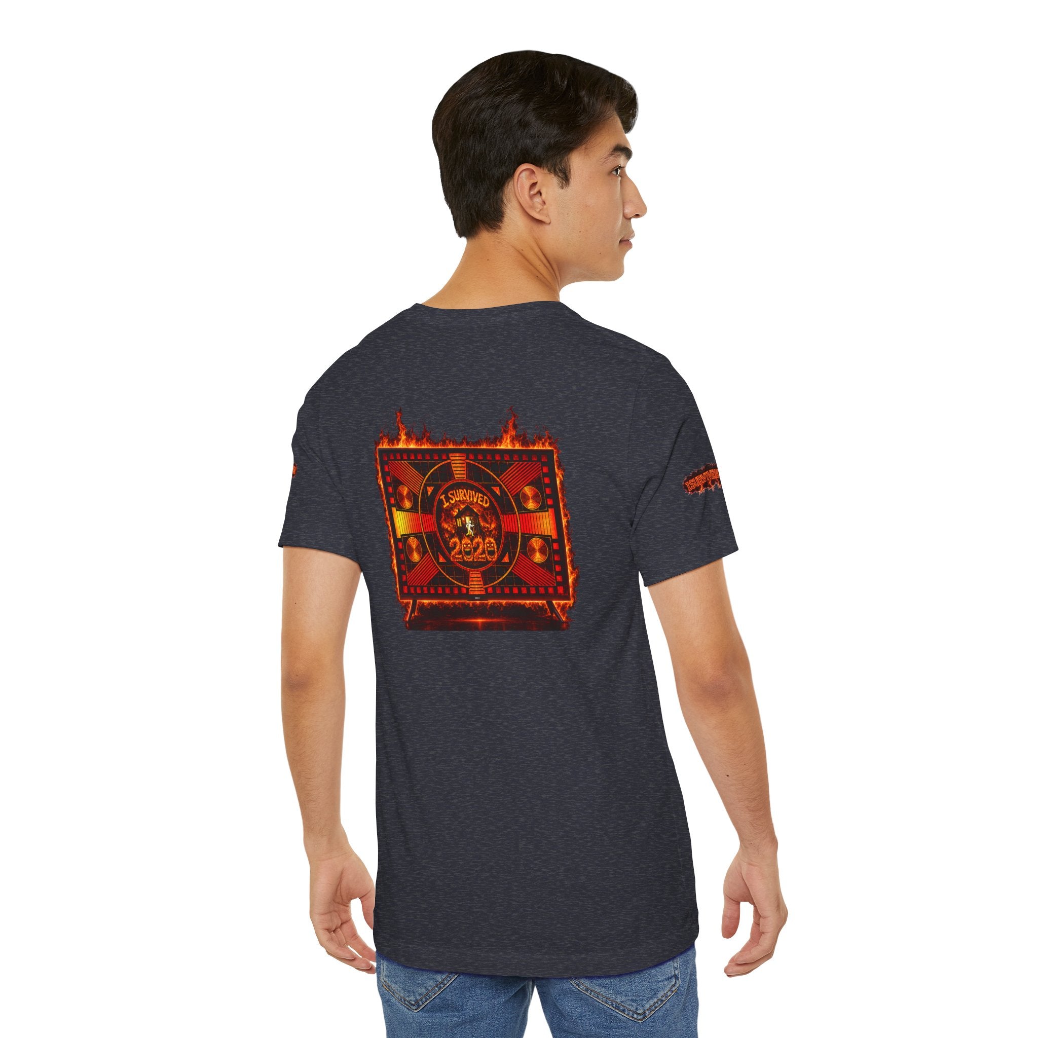 I Survived 2020 — "Please Stand By" Test Pattern Tee Wildfire Signal Special Edition Summer Premiere Unisex Jersey Short Sleeve Tee