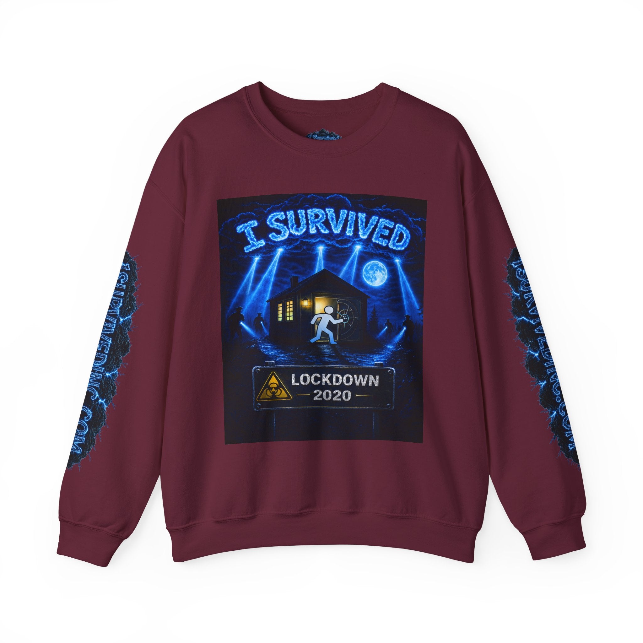 I Survived 2020 — S3:E3 "Remote Schooling" | Lockdown Edition Documentary Unisex Heavy Blend™ Crewneck Sweatshirt