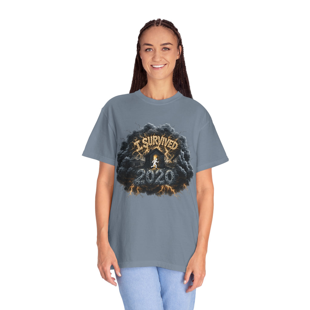 I Survived 2020 — Director's Cut Original Design Teaser Tee | Season 1 Premiere Drop Unisex Garment-Dyed T-shirt