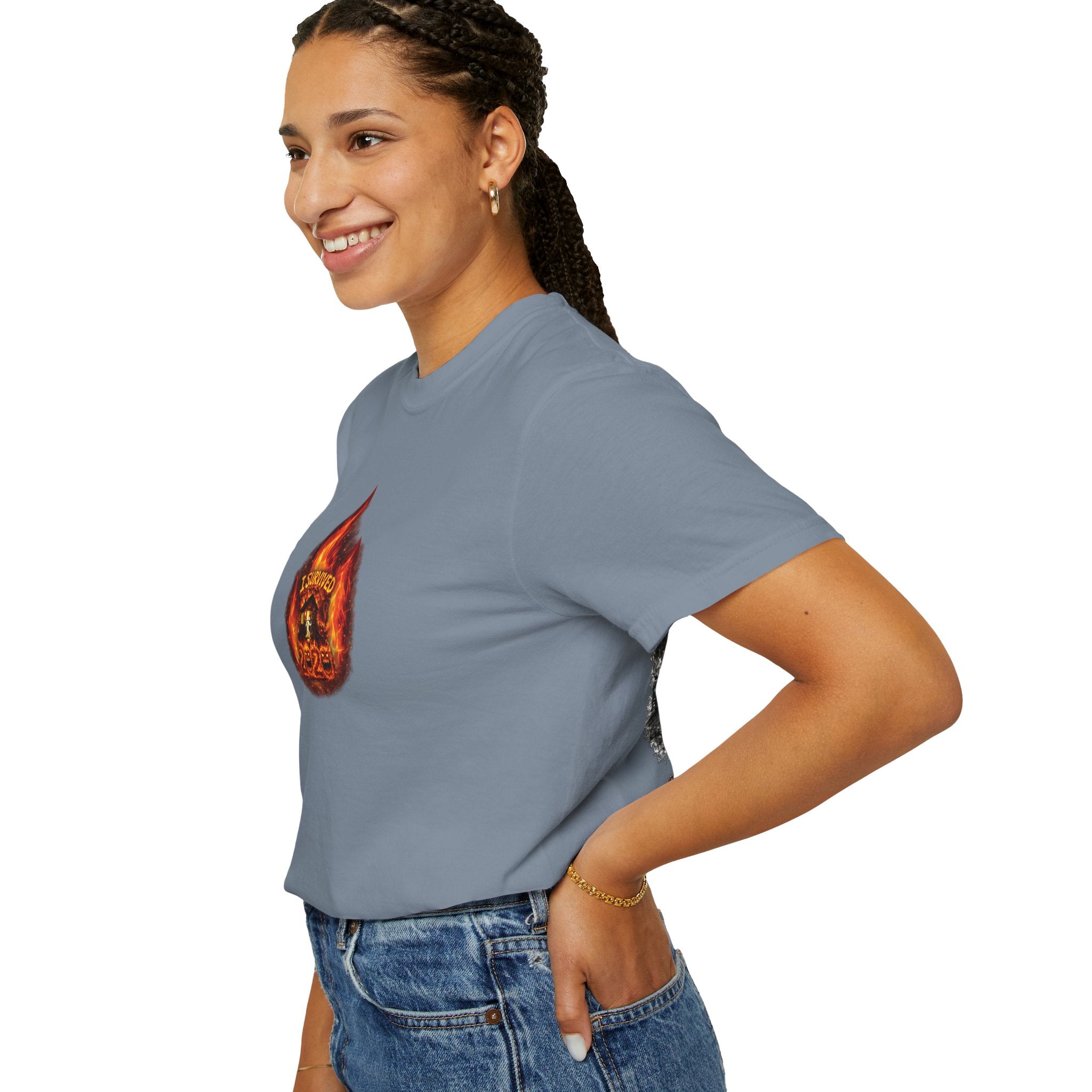 I Survived 2020 — WILDFIRES S2:E2: Director's Cut "The Bobcat Fire" Memorial Unisex Garment-Dyed T-shirt