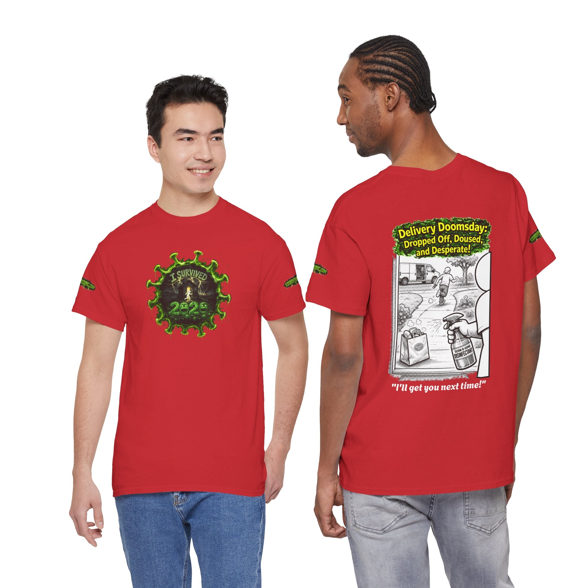 I Survived 2020 — PANDEMIC S1:E5: Director's Cut Special Edition "Delivery Doomsday" Unisex Heavy Cotton Tee