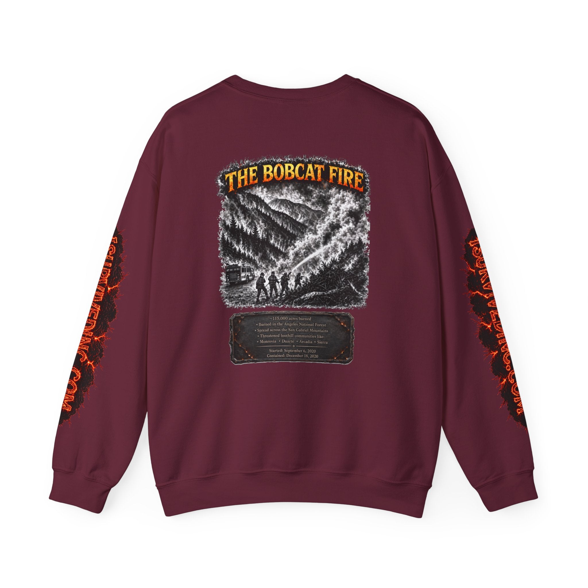 I Survived 2020 — WILDFIRES S2:E2: "The Bobcat Fire" Memorial Unisex Heavy Blend™ Crewneck Sweatshirt