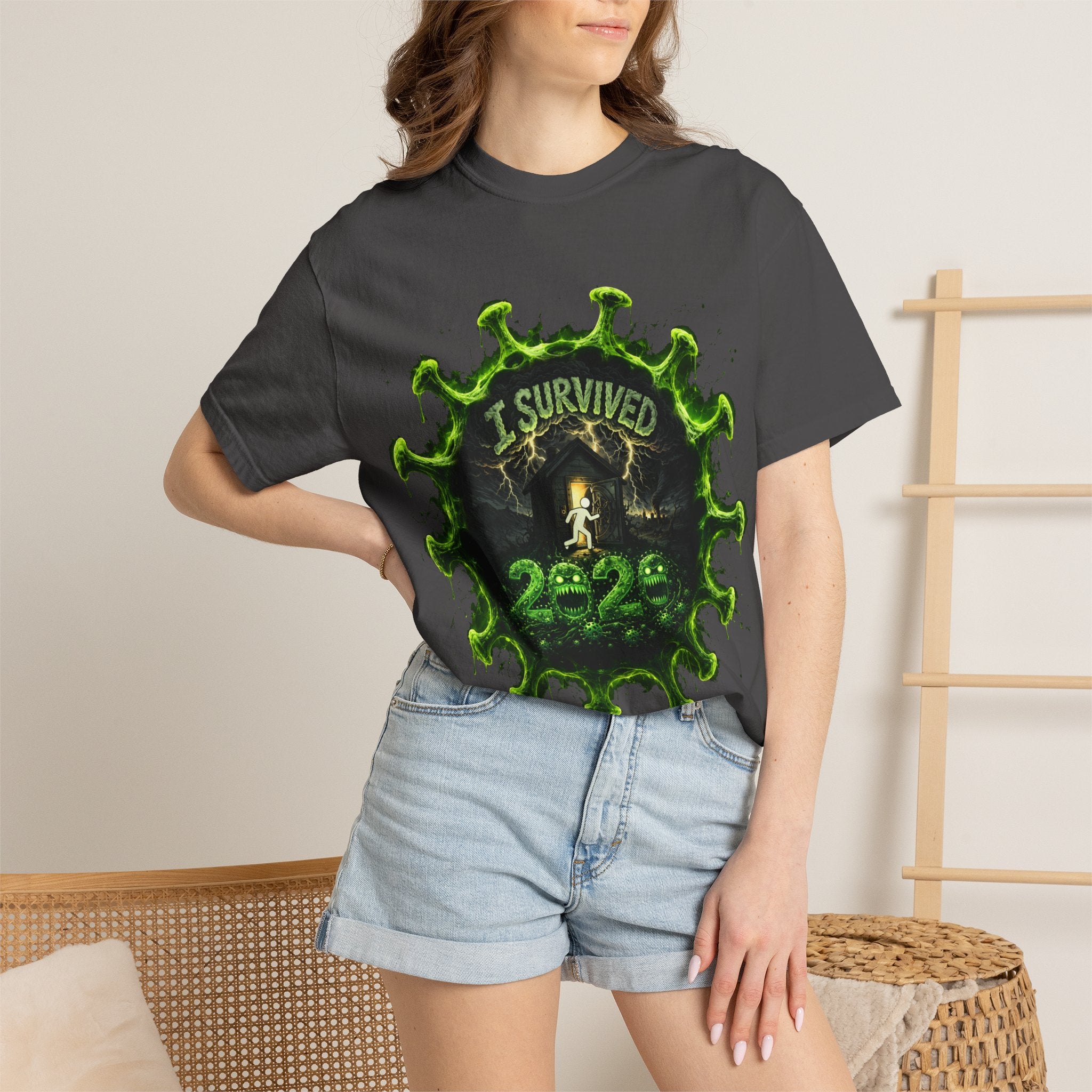 I Survived 2020 — Director's Cut S1:E4 "Mask Madness Mayhem Moment" | Pandemic Edition Unisex Garment-Dyed T-shirt