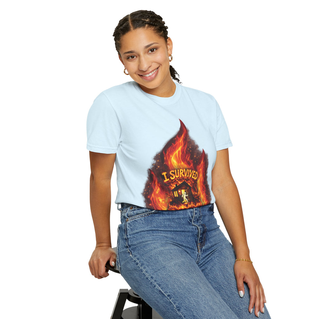 I Survived 2020 — Director's Cut S2:E2 "The Bobcat Fire" | Wildfire Edition Memorial Unisex Garment-Dyed T-shirt