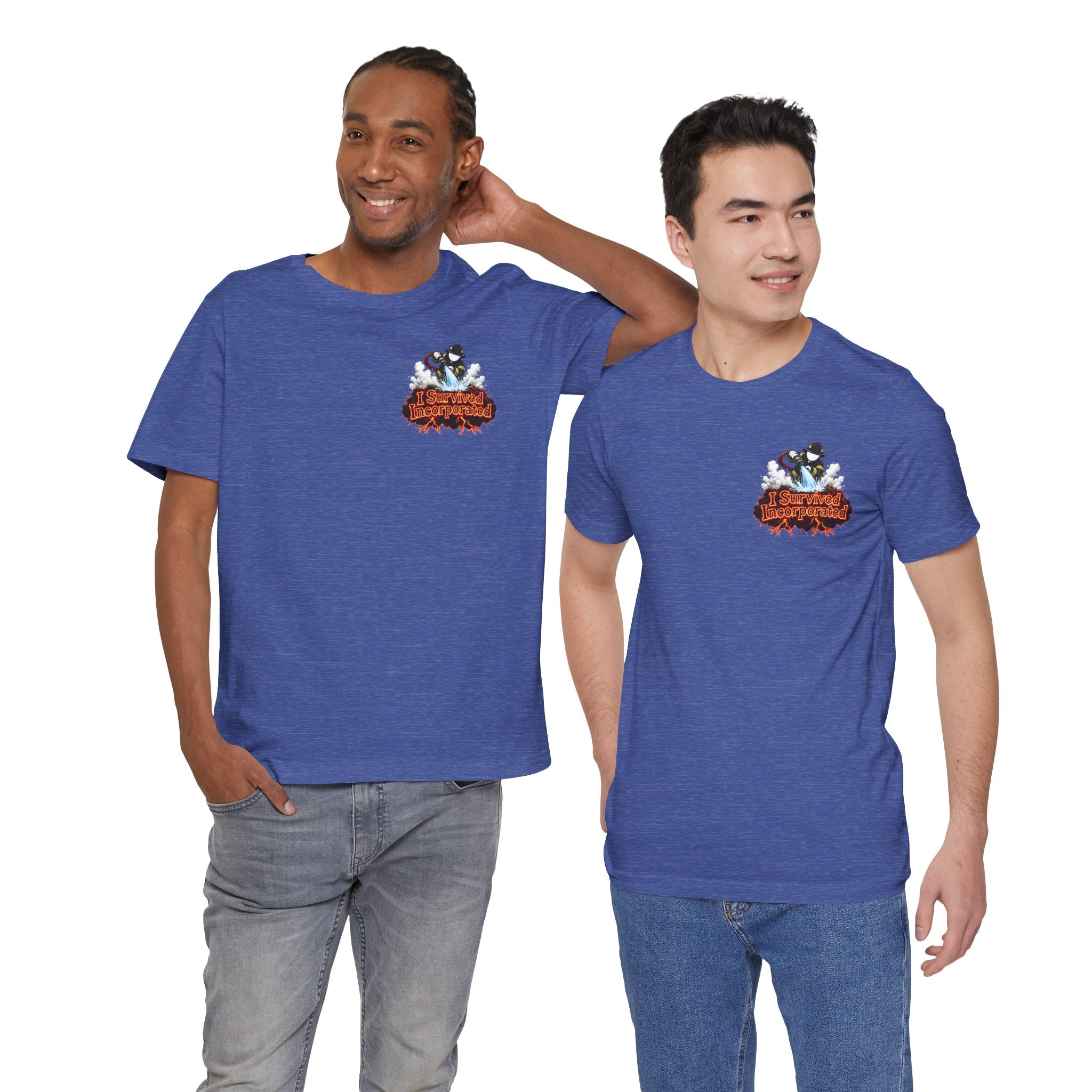 I Survived 2020 — "Please Stand By" Test Pattern Tee Wildfire Signal Edition Summer Premiere Unisex Jersey Short Sleeve Tee