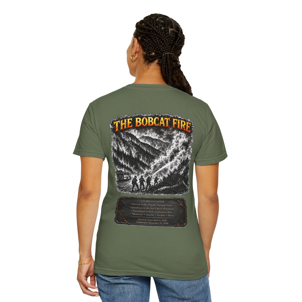 I Survived 2020 — WILDFIRES S2:E2: "The Bobcat Fire" Memorial Unisex Garment-Dyed T-shirt