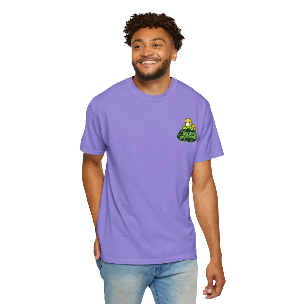 I Survived 2020 — "Please Stand By" Test Pattern Toxic Signal Tee Summer Premiere Unisex Garment-Dyed T-shirt