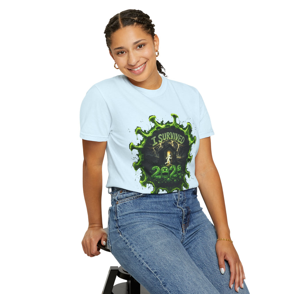 I Survived 2020 — Director's Cut S1:E5 "Delivery Doomsday" | Pandemic Edition Unisex Garment-Dyed T-shirt