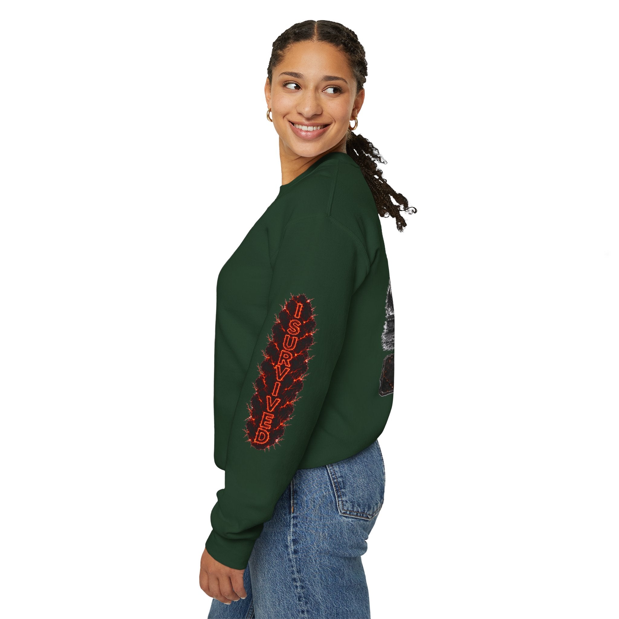 I Survived 2020 — WILDFIRES S2:E2: Director's Cut "The Bobcat Fire" Memorial Unisex Heavy Blend™ Crewneck Sweatshirt