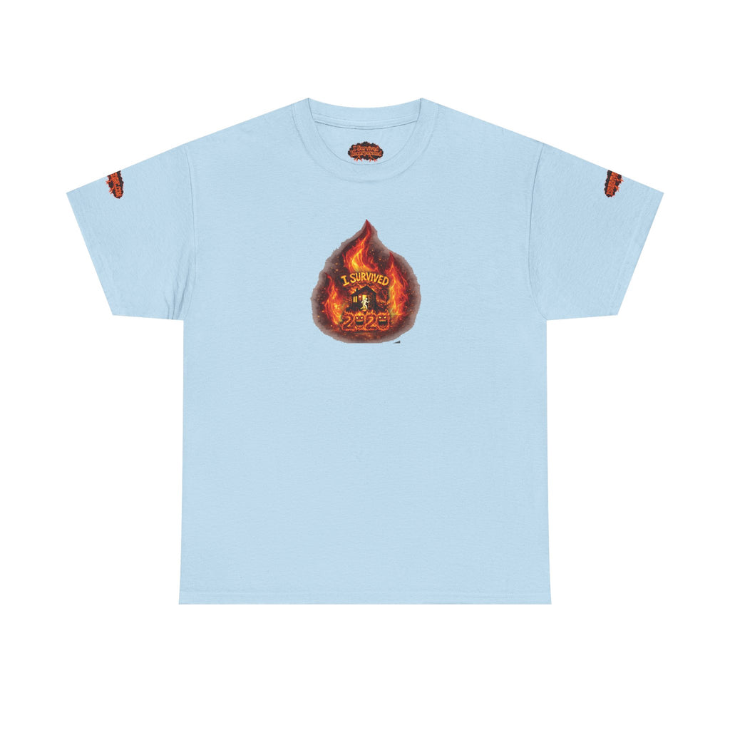 I Survived 2020 — WILDFIRES S2:E3: Director's Cut Special Edition "The California Wildfires" Memorial Unisex Heavy Cotton Tee