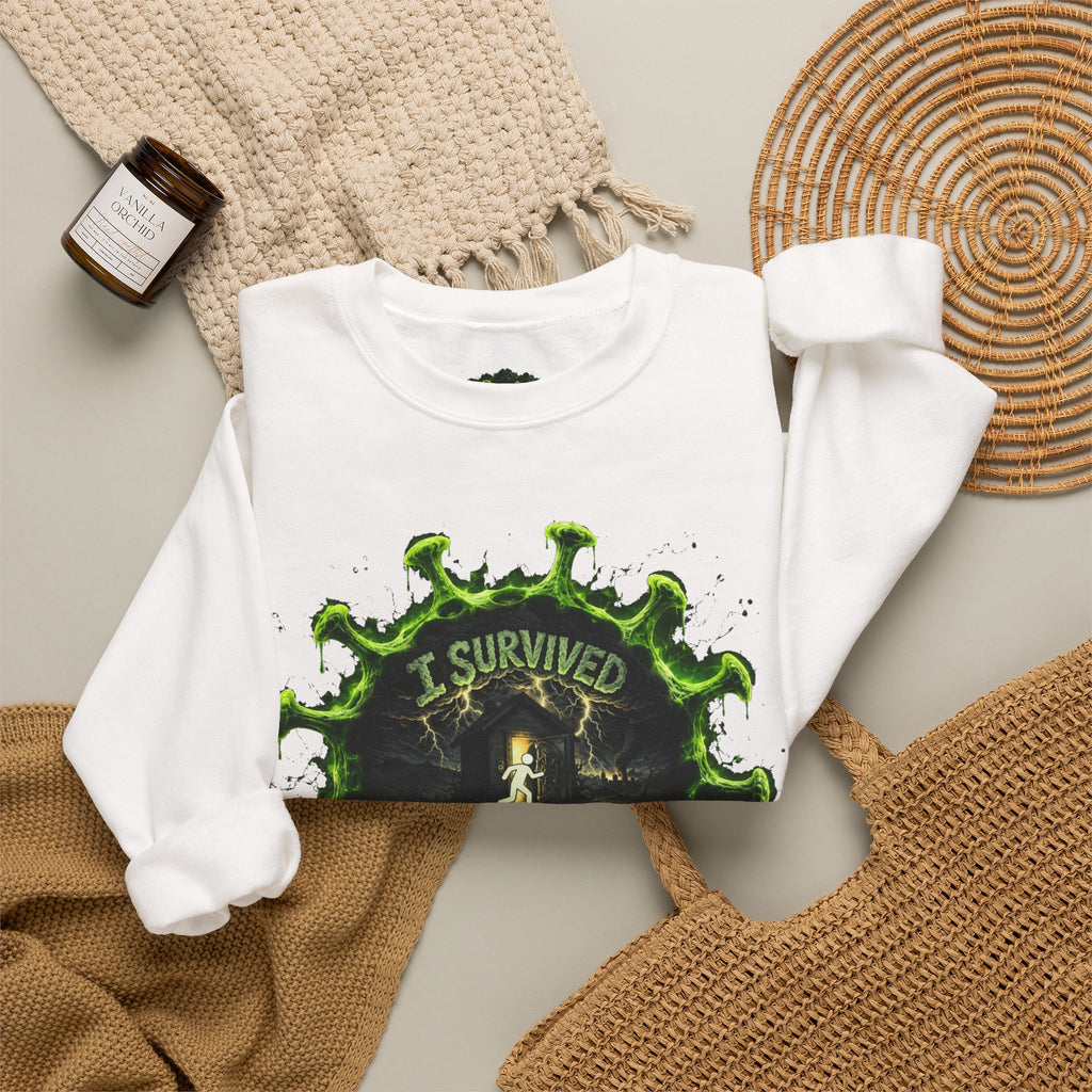 I Survived 2020 — Director's Cut S1:E1 "COVID-19: The Coronavirus" | Pandemic Edition Unisex Heavy Blend™ Crewneck Sweatshirt
