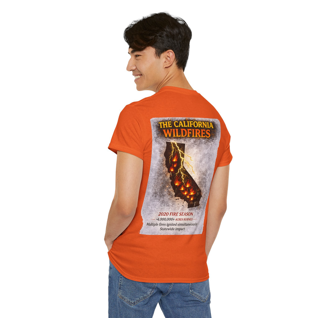 I Survived 2020 — WILDFIRES S2:E3: Director's Cut "The California Wildfires" Memorial Unisex Heavy Cotton Tee